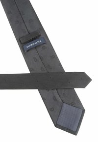 Seidenfalter TRAUER 8 CM XXL PAISLEY - Krawatte - schwarz