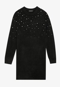 Pletené šaty - black