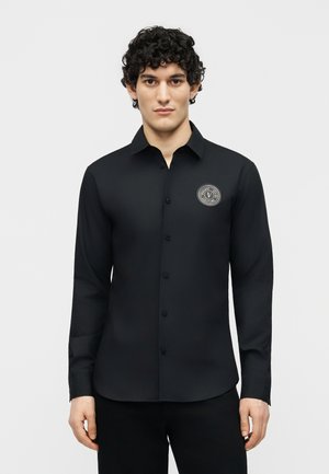 PATCH V EMBLEM - Vapaa-ajan kauluspaita - black/gold-coloured