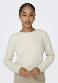 JDY JDYLAYLA ONECK - Strikkegenser - birch melange