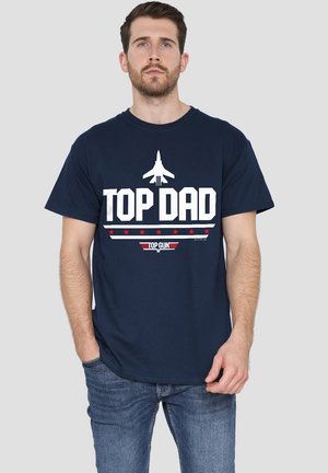 TOP GUN DAD FATHER'S DAY - Print T-shirt - dark blue