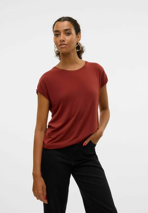 Vero Moda STRETCH AVA - Basic T-shirt - blau rot