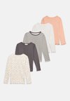 5 PACK - Блуза с дълги ръкави - off-white/dark grey/mottled grey