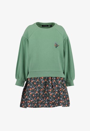 Blue Seven FLOWERS - Jurk - grün