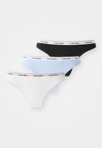 THONG MODERN LOGO 3 PACK  - Thong - black/white/frozen fjiord