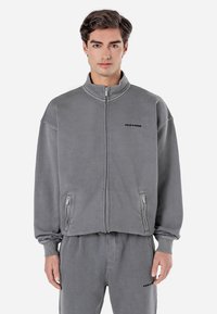 Pegador - LOGO TRACK - Zip-up sweatshirt - vintage grey Thumbnail Image 1