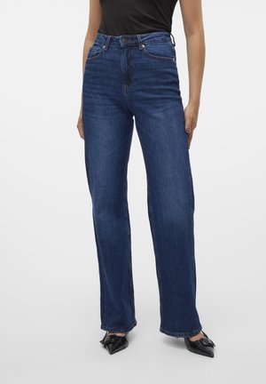 Wide Leg - dark-blue denim