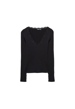 SEAMLESS - Langærmet T-shirt - black
