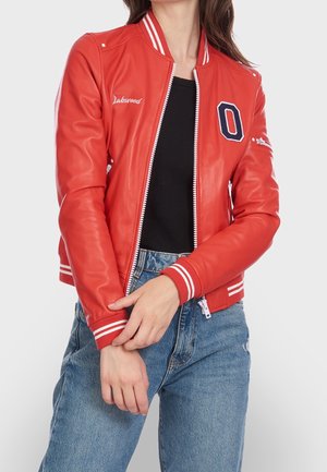 Leren jas - red