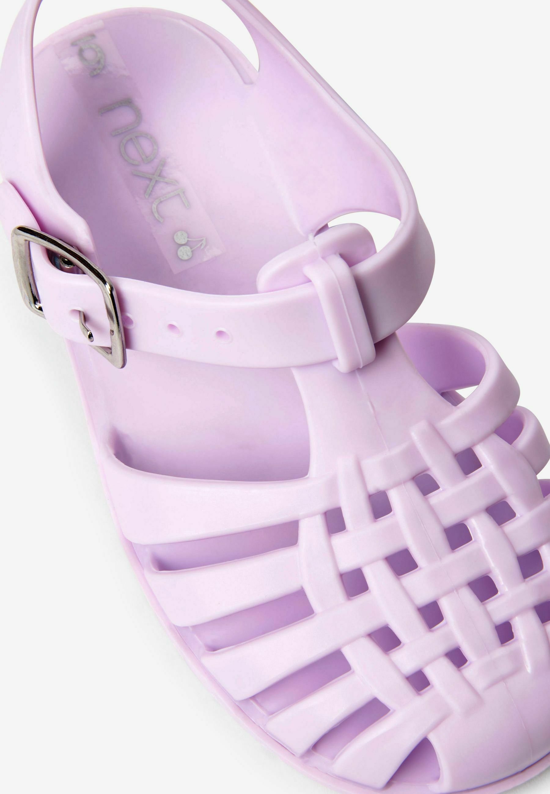 lilac jelly sandals