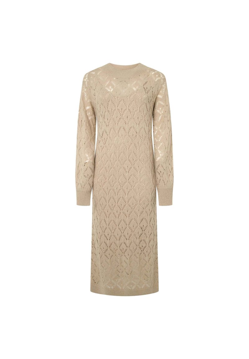 Pepe Jeans Gebreide jurk beige