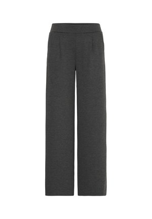 b.young, BYRIZETTA WIDE - Pantalon classique - dark grey melange