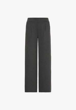 b.young, BYRIZETTA WIDE - Trousers - dark grey melange