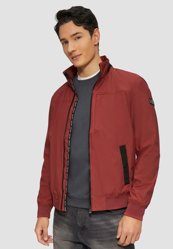 MIT LOGO-TAPE - Outdoorjacke - mohnrot
