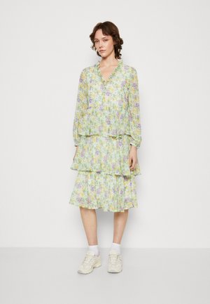 VILA VIPAUS MIDI DRESS - Cocktail φόρεμα / Φόρεμα για πάρτι - snow white