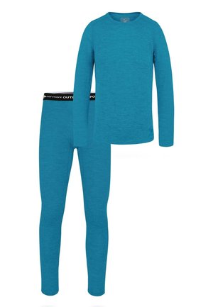normani Outdoor Sports Merino Ski Thermounterwäsche SET Langarmshirt und Unterhose - Underwear set - blau