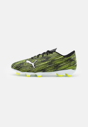 Puma ULTRA 4.2 FG/AG JR UNISEX - Scarpe da calcio per terreni duri - black/white/yellow alert