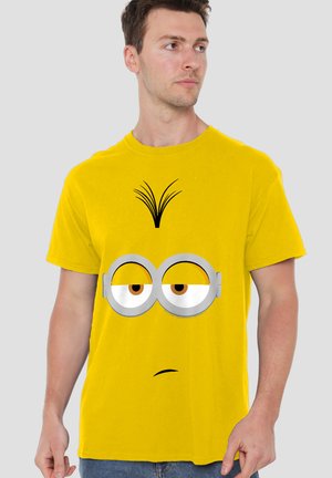 Universal Studios, MINIONS KEVIN FACE - Print T-shirt - yellow