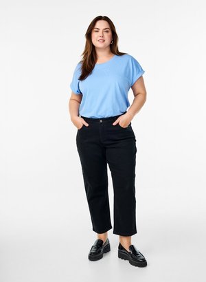 Zizzi, GEKÜRZTE VERA - Jeans Straight Leg - black