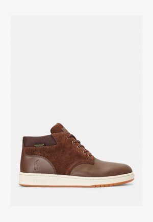Polo Ralph Lauren WATERPROOF LEATHER SUEDE TRAINER BOOT - Kõrge servaga tossud - brown
