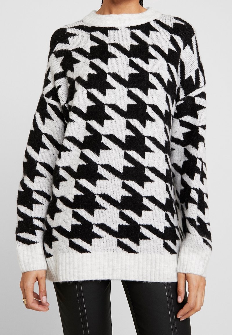 JDY Stickad tröja - off-white