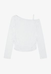 Abercrombie & Fitch RUCHED TOP - T-shirt à manches longues - bright white
