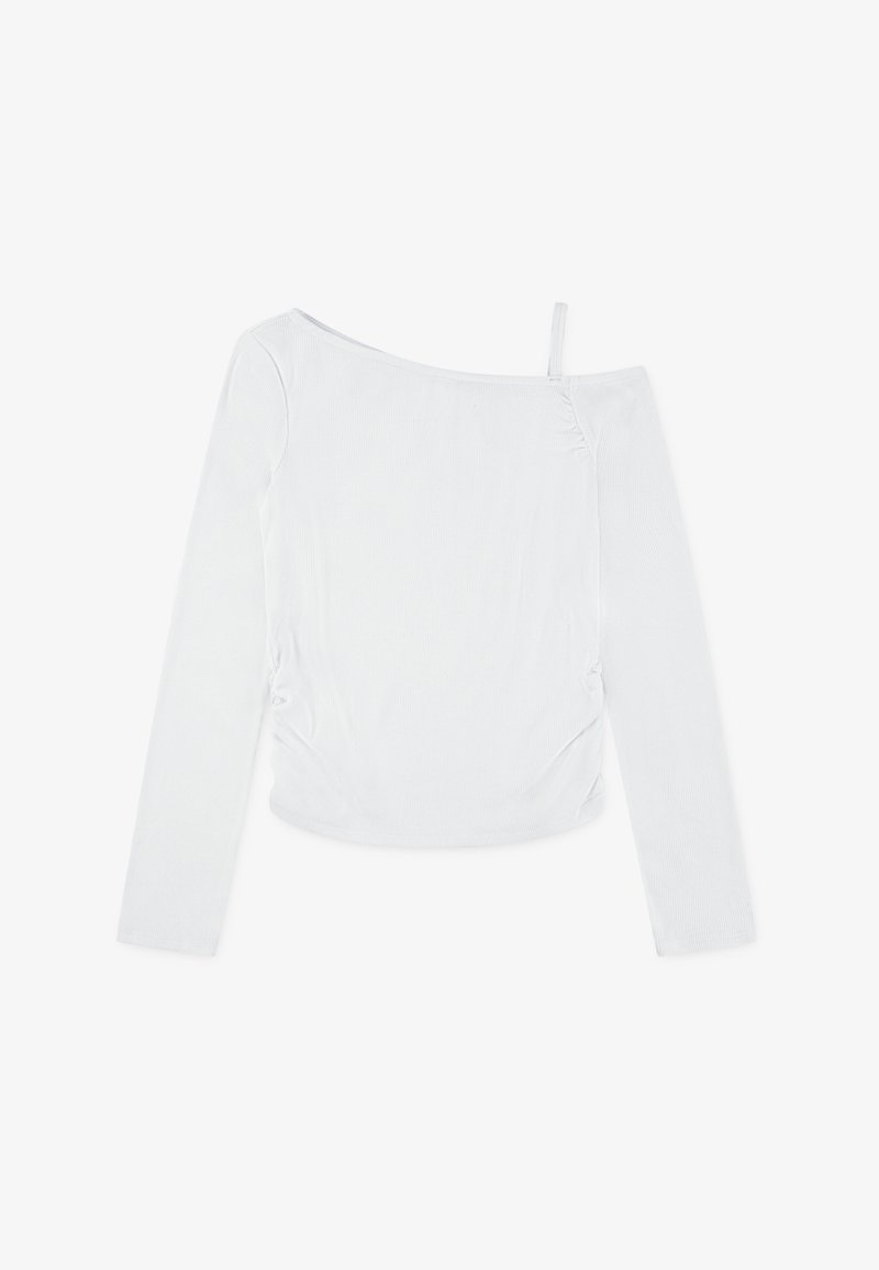 Abercrombie & Fitch RUCHED TOP - Longsleeve - bright white