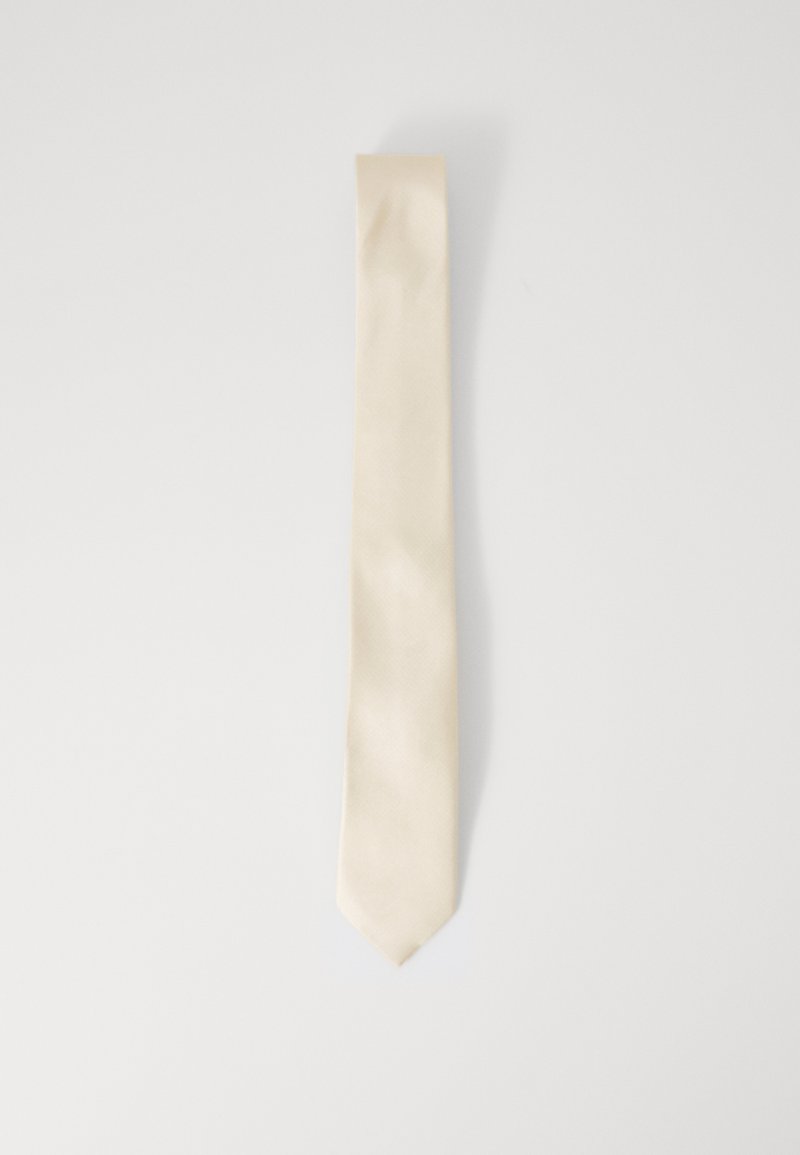Calvin Klein TONAL STRUCTURE  - Kaklaraištis - stony beige