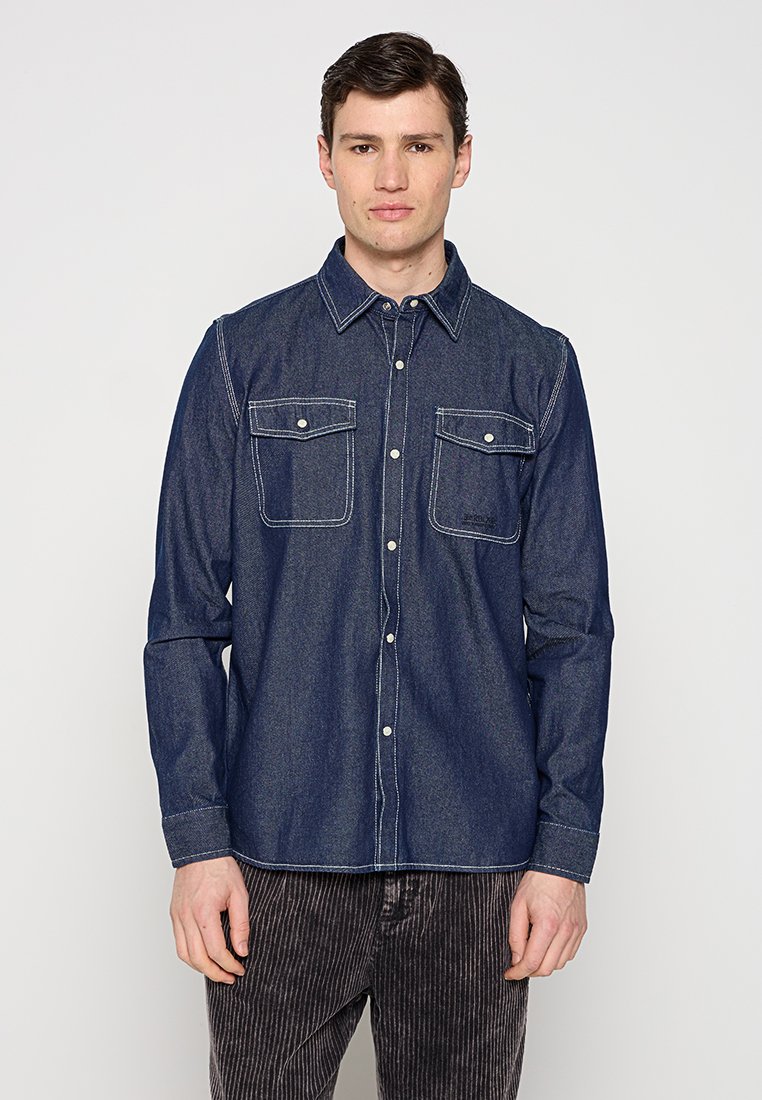 Barbour International Overhemd donkerblauw