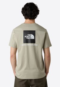 The North Face BOX - Print T-shirt - clay grey tnf black