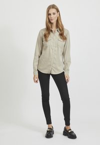 VILA VIBISTA SU-NOOS - Blusa com botões - simply taupe