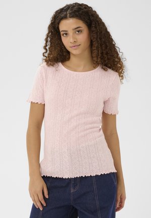 T-shirts print - chalk pink melange