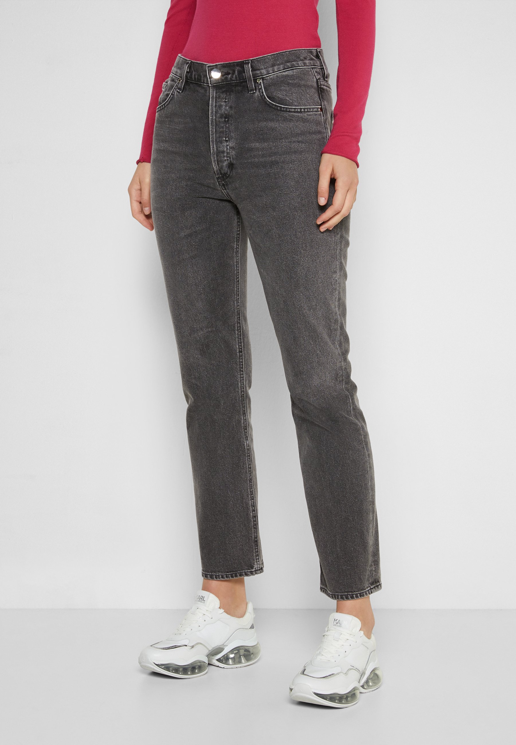 Goldsign MORGAN IN BOSLOW - Straight leg jeans - barlow (dk grey)/Grijs  denim/greydenim - Zalando.nl