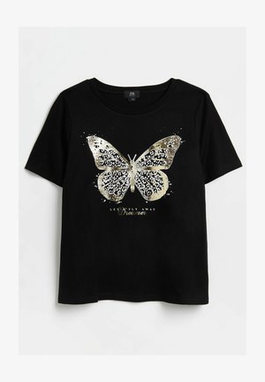 Print T-shirt - black