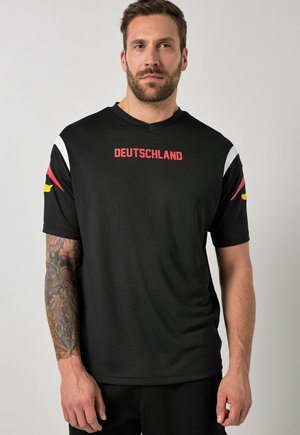 JP1880 JAY-PI JERSEY, FITNESS, SHORT SLEEVE, UP TO 8XL - T-shirts print - black