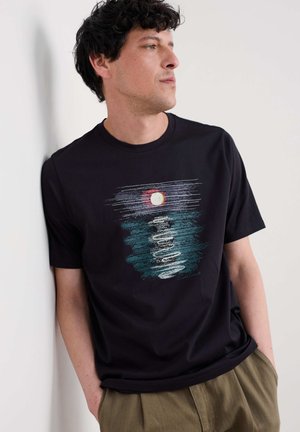 MIDWATCH  - Tričko s potlačou - teal winter moon onyx