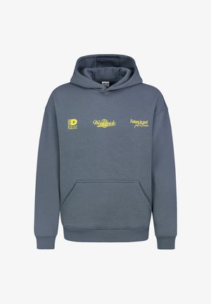 Sublevel, SUBLEVEL SWEAT HOODIE STATEMENT PRINT - Hoodie - dark-blue