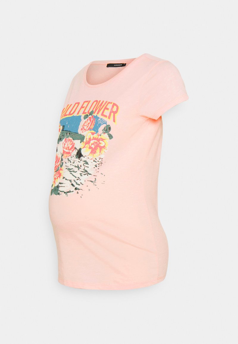 Supermom T-shirt print roze