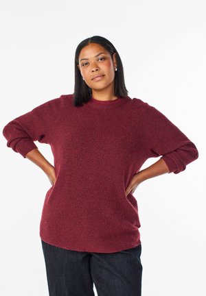 Jumper - cabernet melange