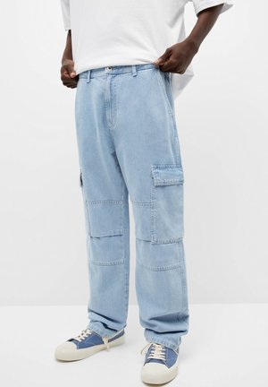 Straight leg jeans - stone blue denim