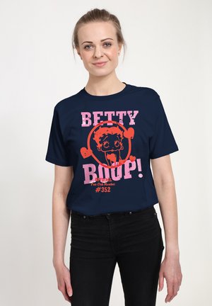 BETTY BOOP OFFICIAL FAN CLUB MEMBER - Camiseta estampada - navy blue