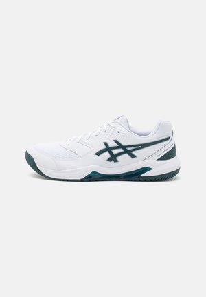 GEL DEDICATE 8 - Chaussures de tennis toutes surfaces - white/saxon green