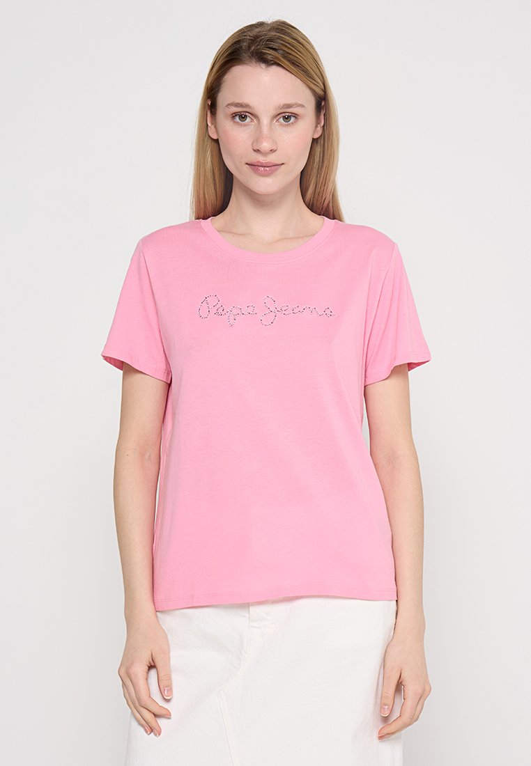 Pepe Jeans T-shirt print roze