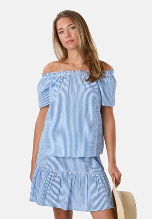 Seaside MARINA SEERSUCKER SINGOALLA TOP - T-Shirt print - blue stripe
