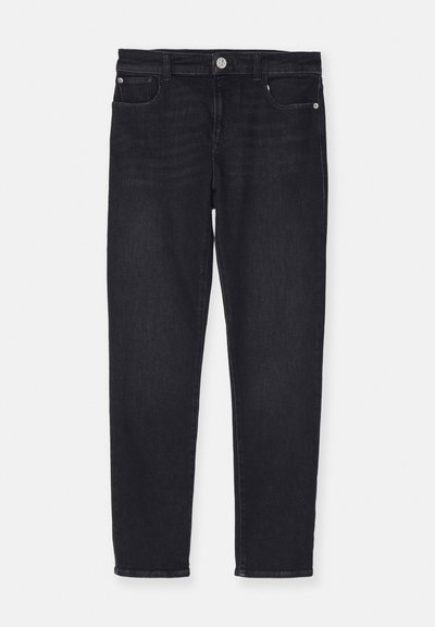 Emporio Armani 5 TASCHE - Džíny Straight Fit - denim nero