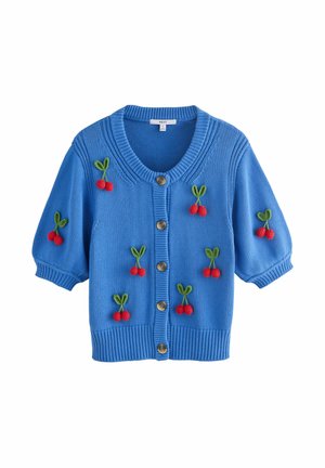 Next REGULAR FIT-SHORT SLEEVE - Cardigan - blue cherry