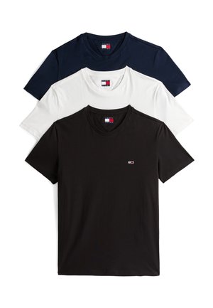 TEE 3 PACK - Basic T-shirt - ecru black dark night navy