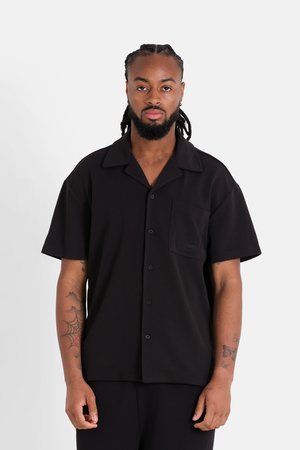 TEXTURED - Overhemd - black