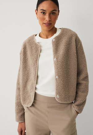 Strickjacke - farbe beige