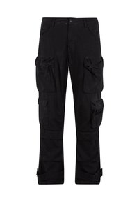 POCKET  - Cargo trousers - black